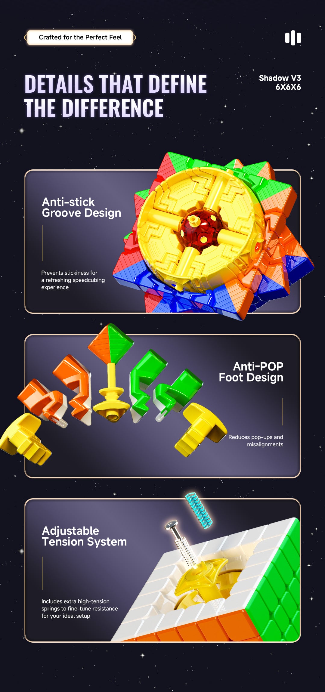 QiYi XMD Shadow v3 6x6 Ballcore UV