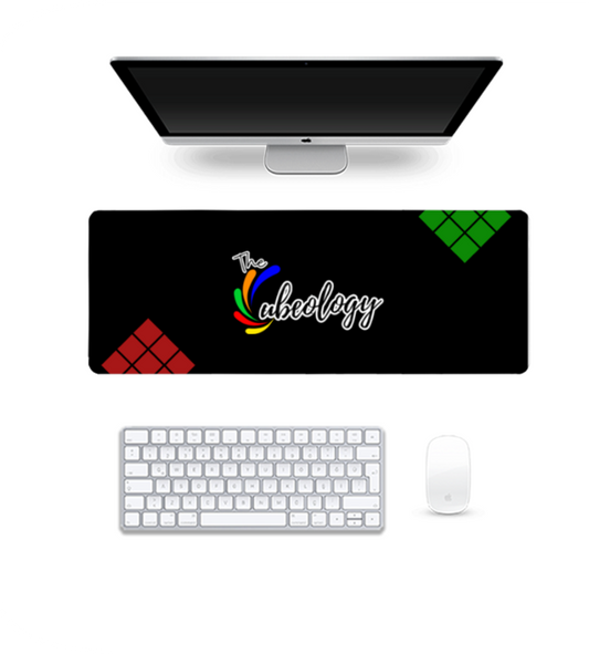 The Cubeology Signature Desk Mat - Black