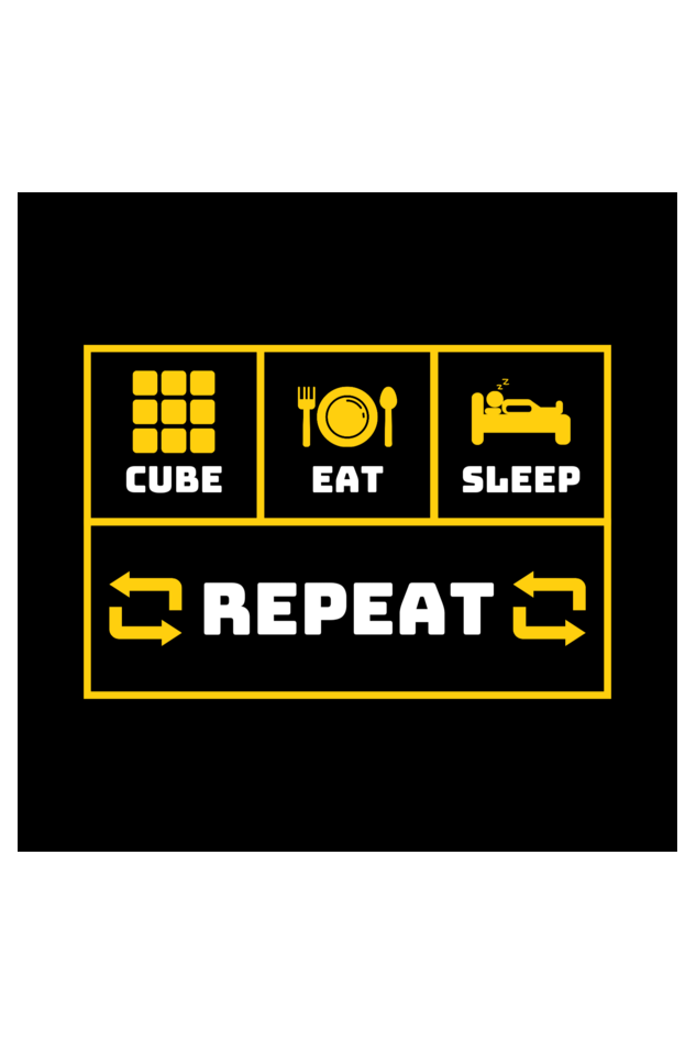 Cube, Eat, Sleep and Repeat T Shirt