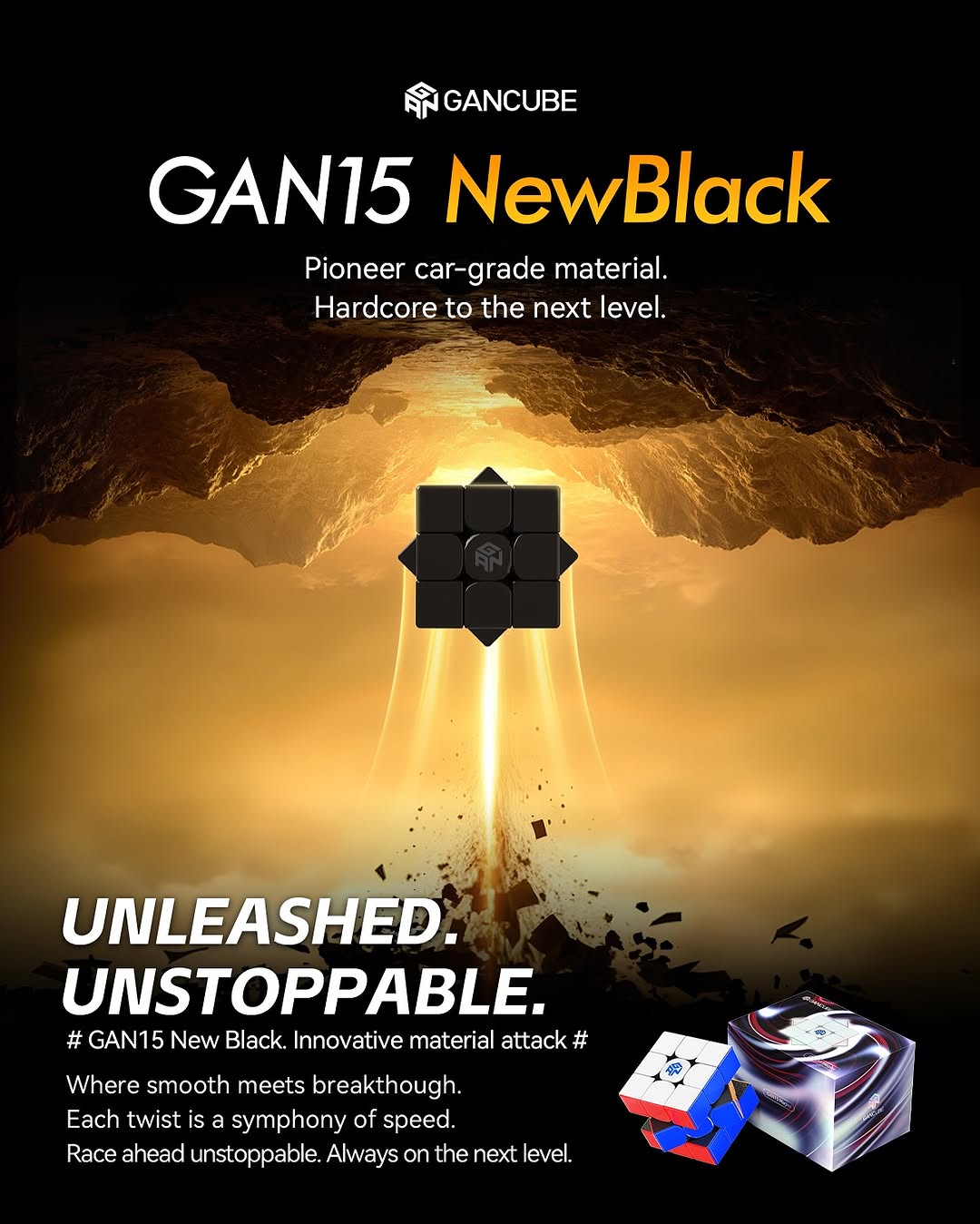 Gan 15 New Black Spring UV