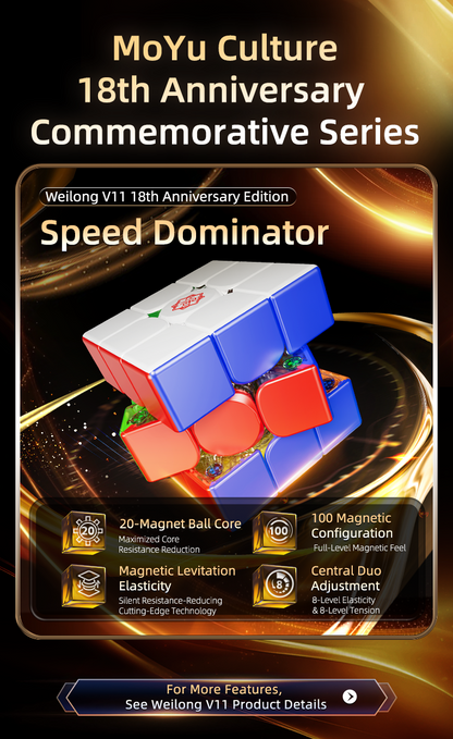 MoYu WRM AI v11 18th Anniversary Edition 3x3