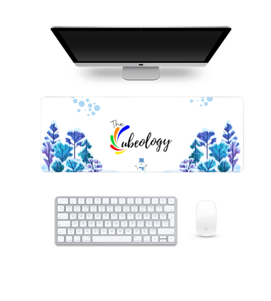 The Cubeology Winter Edition Desk Mat