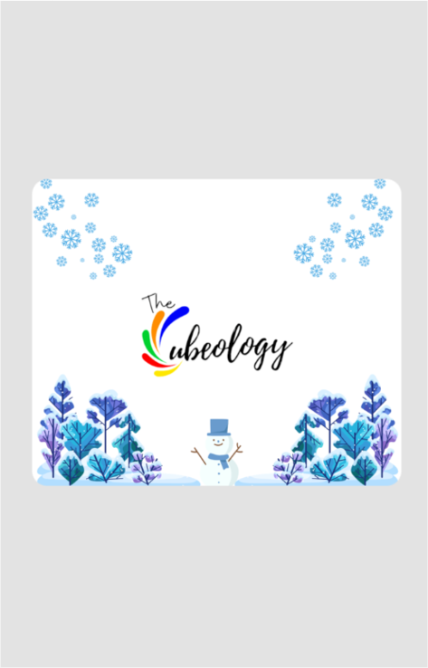 The Cubeology Winter Edition Mini Mat