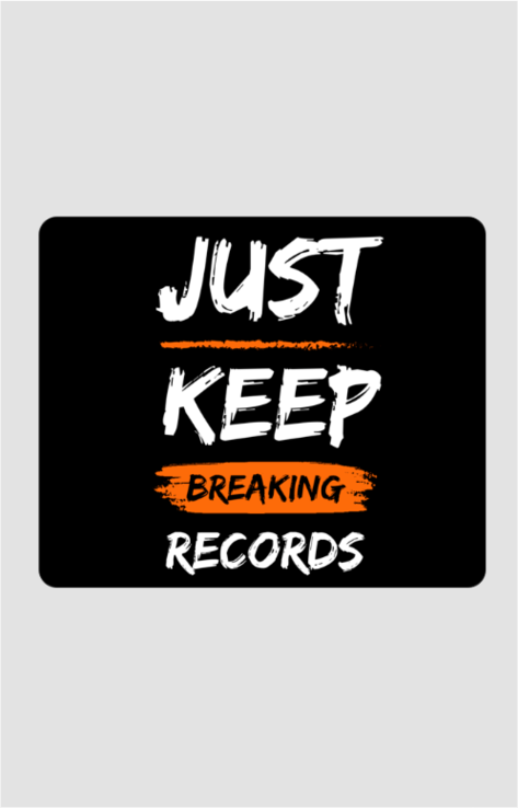 Just Keep Breaking Records Mini Mat