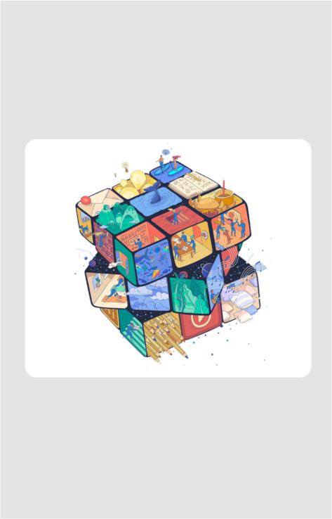 Cube Grafitti Mini Mat